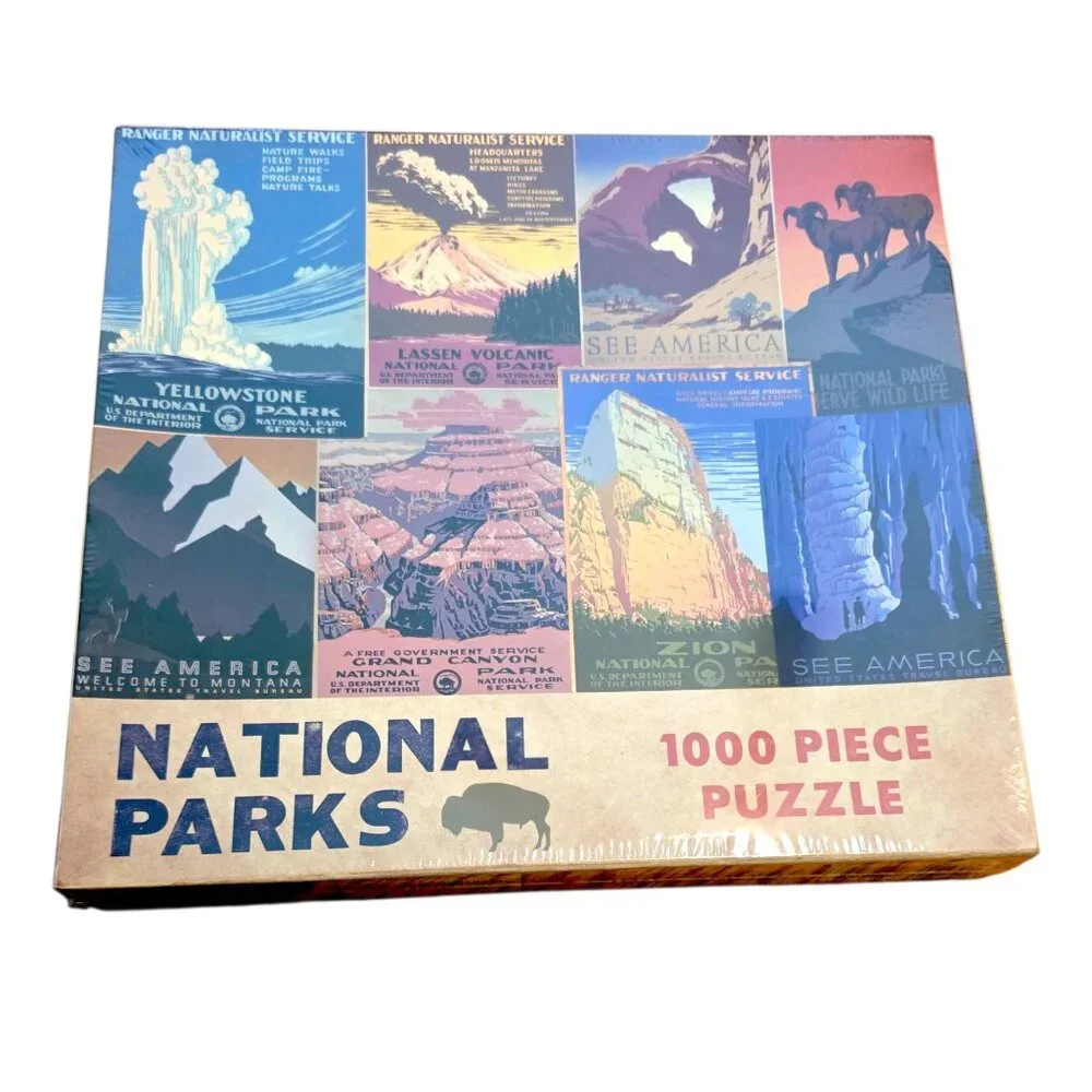 National Parks 1000 Piece Puzzle By Gibbs Smith NIB Sealed CM2128